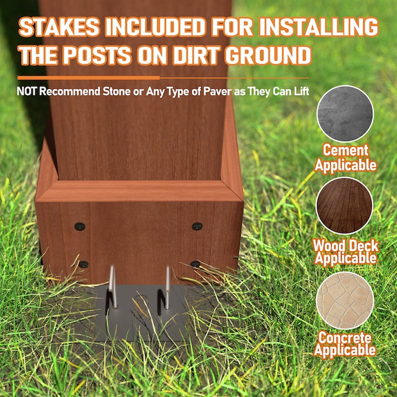 14X12 Pergola 14-Ft W X 11-Ft 2-In L X 7-Ft 6-1/2-In H Brown Wood Freestanding Pergola